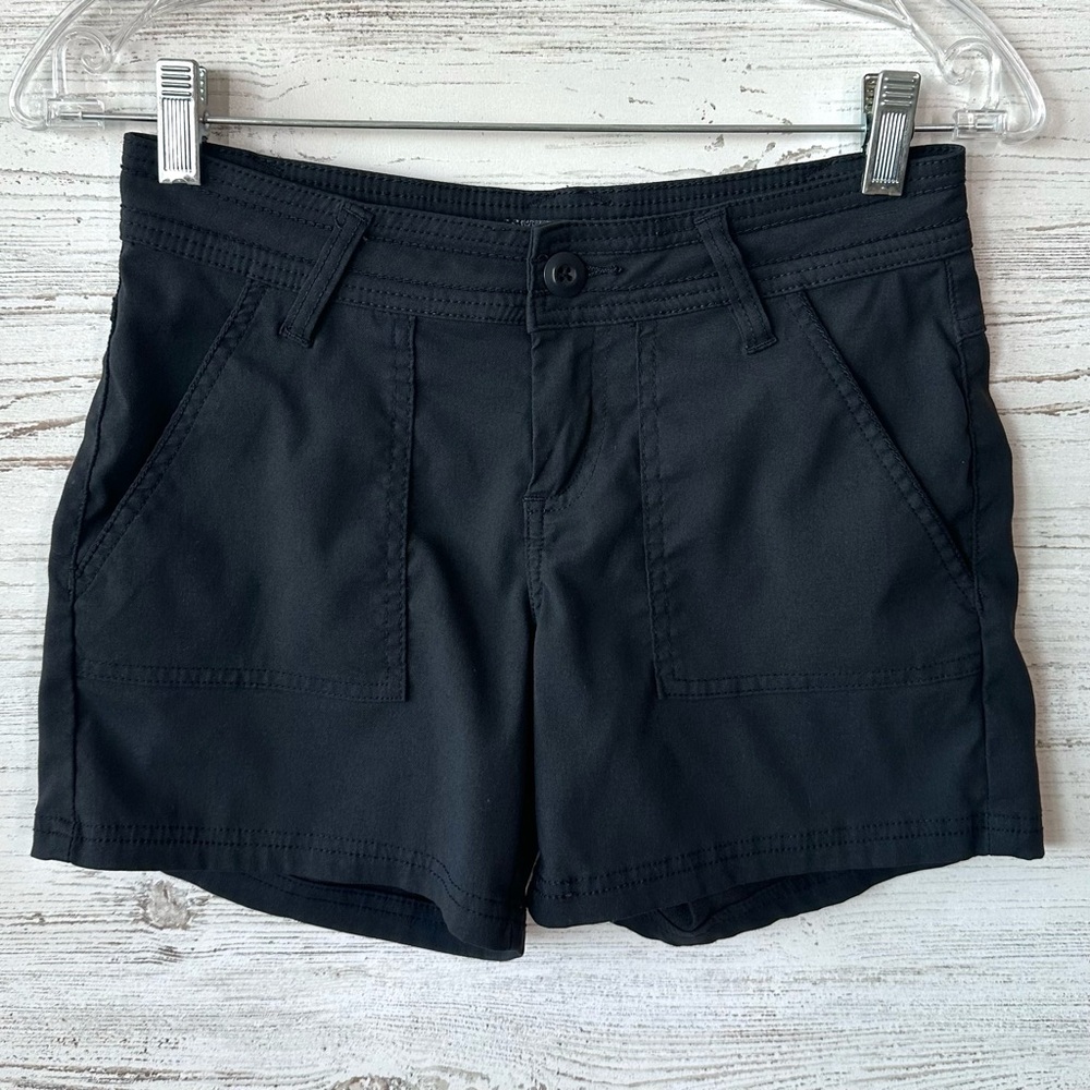 PRANA Halle Utility Nylon Shorts Black 0